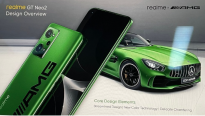 realme X AMG联名款手机曝光：GT Neo2与GT R绿魔相同颜色
