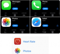苹果第一方iOS App 支持评分，Safari等10月25日才开始有评分