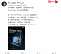 Redmi K50电竞版首发超宽频X轴马达：CyberEngine效率提升40%