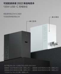 联想YOGA Pro 14s 2022款高性能轻薄本即将上市 单USB-C口输出 135W