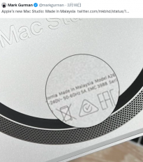 郭明錤：苹果Mac Studio SMT工艺在马来西亚完成，但组装仍在中国完成