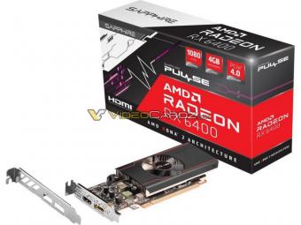 蓝宝石推AMD Radeon RX 6400 PULSE显卡 768个流处理器和12个Ray加速器