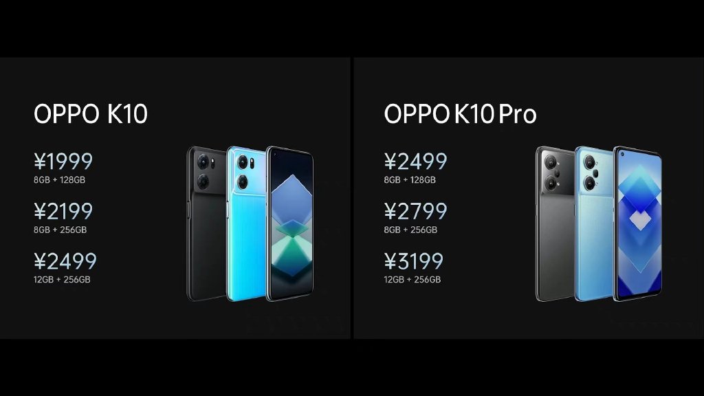 OPPO K10/K10 Pro今天上午10点开售：价格参数一览 安兔兔跑分77W+ 