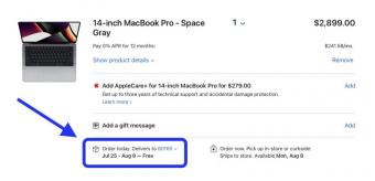苹果MacBook Pro、Mac Studio等新订单发货延迟到8月 零售商有各种配置库存