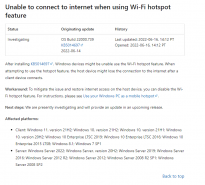 微软承认Win11/10/8.1/7等存在Wi-Fi热点问题 唯一方法是关闭热点