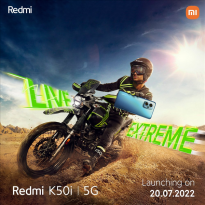 Redmi K50i宣布屏幕为LCD 形态为中置挖孔