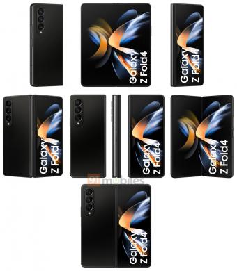 三星Galaxy Z Fold 4/Flip 4所有颜色版本渲染图流出 对比Z Fold 3如何