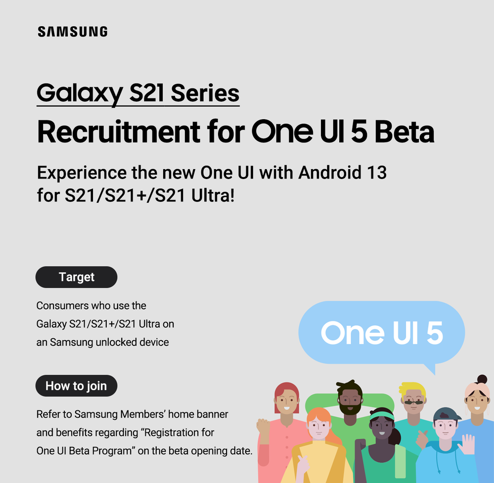 三星 Galaxy S21 One UI 5.0 Beta 计划美国