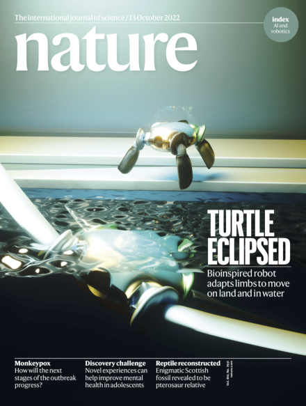 耶鲁两栖机器龟登上自然杂志封面：可变形 能爬行游泳