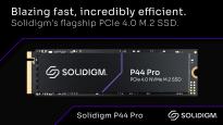 Solidigm今日发布P44 Pro PCIe 4.0 SSD，采用低功耗设计