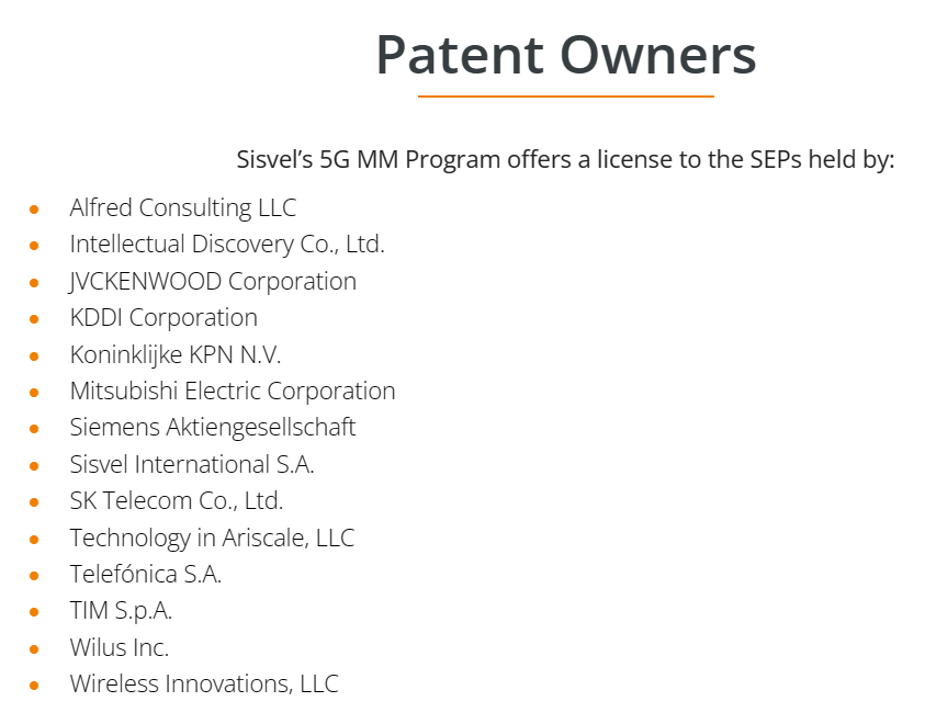 Sisvel宣布启动5G多模专利池 许可计划将专注于消费电子产品