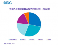 IDC数据：2022年中国AI公有云服务市场规模将达74.6亿元人民币 占AI软件整体市场的16.5%