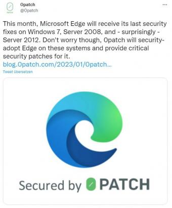 微软于 1 月 10 日起不再为 Win7 / Win 8.1 平台的 Microsoft Edge 浏览器提供安全更新和技术支持