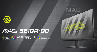 微星推出 QD 系列显示器 - MAG321QR-QD  色彩量达到 97% Adobe RGB 和 98% DCI-P3