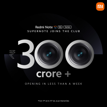 Redmi Note 12 系列一周内售出价值 30 亿印度卢比 创下历史纪录