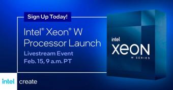 英特尔将于 2 月 16 日发布 Sapphire Rapids Xeon 至强 W3400/2400 系列处理器