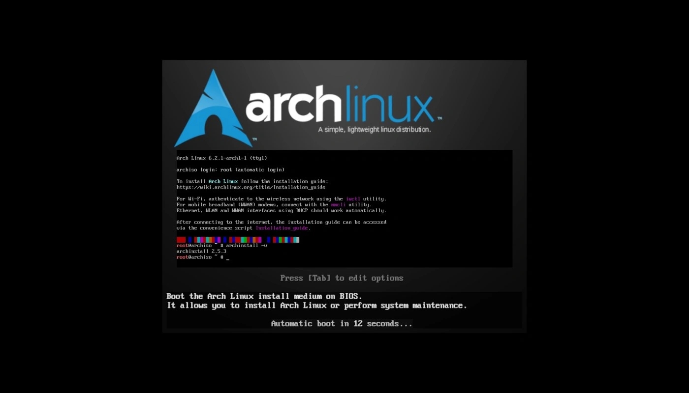Arch Linux 2023 年 3 月 (2023.03.01) 的 ISO 镜像提供下载