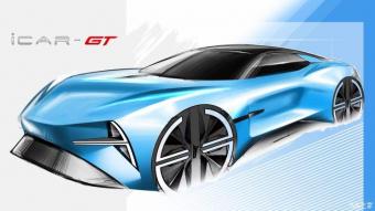 奇瑞iCar发布最新跑车iCar GT的设计草图    新车有望于4月首发亮相