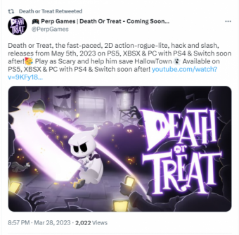 《Death or Treat》将于5月6日登陆Steam、PlayStation 5等平台