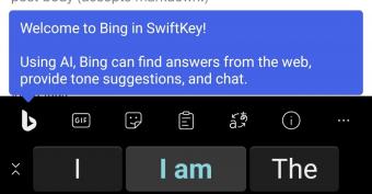 微软更新安卓版SwiftKey输入法     允许用户在工具栏上移动和隐藏必应选项