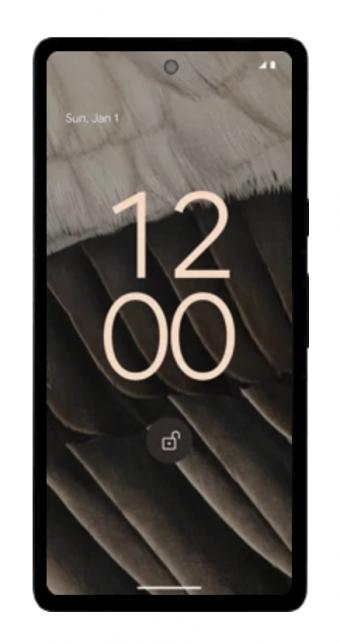 谷歌Pixel 7a手机新渲染图曝光      支持面部解锁，显示屏周围有较厚的边框