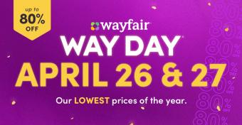 Wayfair将于4月26日开始其年度Way Day促销活动