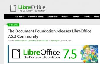 Document 文档基金会发布LibreOffice 7.5.3