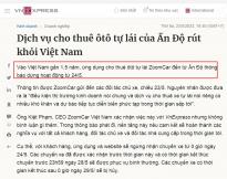 印度汽车共享平台Zoomcar越南首席执行官Kiet Pham证实：Zoomcar将退出越南市场