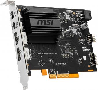 微星推出新款扩展卡：支持 USB4 传输协议，可以每秒传输 40Gb 的数据