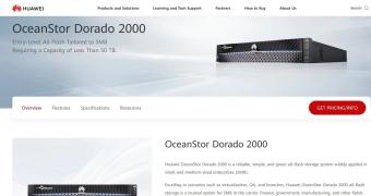 华为首款入门级商业闪存系统 OceanStor Dorado 2000发布：系统可靠性 99.99%