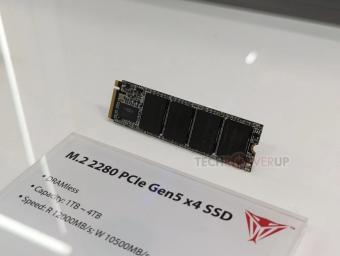 Patriot世界首款采用DRAMless 架构的 PCIe Gen 5 NVMe SSD展出