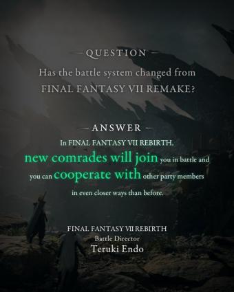 《最终幻想7：重生》新消息：开发者Q&A第五弹已出炉