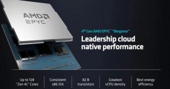 AMD第四 EPYC处理器 Bergamo：具有 128 个核心、256 个线程