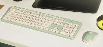 CHERRY DW2300 无线键鼠套装清新绿新配色开售：采用全键盘设计，到手价 99 元