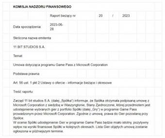 开发商11 BIT STUDIOS与微软签署协议：旗下游戏将在未来登陆XGP