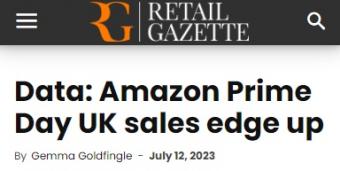 亚马逊的英国网站Prime Day首日收入5.81亿英镑