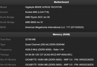 超频玩家使用 AMD B650E 主板将内存超频至 DDR-9058