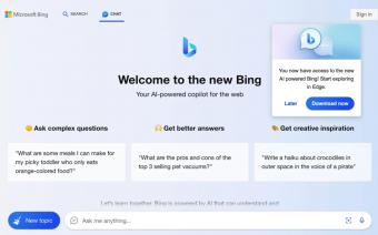 微软的人工智能聊天机器人 Bing Chat可在谷歌 Chrome 和苹果 Safari 浏览器上使用