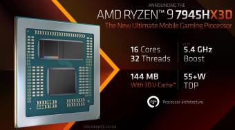AMD发布 R9 7945HX3D 移动处理器，将 3D V-Cache 技术带入移动端