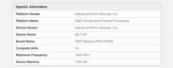 Geekbench 数据显示：AMD 正在准备Radeon PRO W7600 工作站显卡