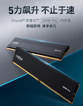 英睿达Pro 系列内存产品大促599 元：采用 JEDEC 规格，可选 DDR5-5600 规格