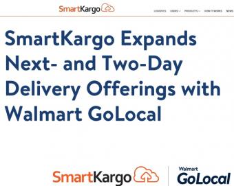 沃尔玛与航空货运管理平台SmartKargo合作：在全美境内实现小包裹的次日达与两日达