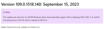 微软推出109.0.1518.140 版本补丁