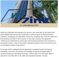 全球速卖通与数字银行WiZink联手在欧洲推出首张信用卡