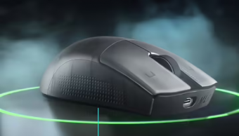 雷神上架ML903 黑色透明款鼠标：支持 2.4G 无线、有线、蓝牙三模连接，到手价 249 元