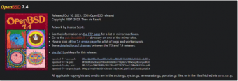 类 Unix 操作系统 OpenBSD 7.4 版本发布