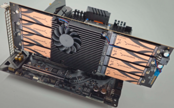 Sabrent 公布新款 Apex X16 Destroyer 扩展卡：支持 PCIe 4.0 SSD