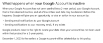 谷歌开始清理未活动账号，数据或将永久丧失