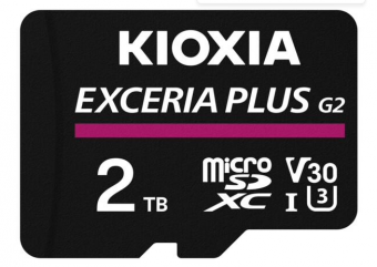刷新存储新纪录：KIOXIA发布Exceria Plus G2 microSDXC 2TB存储卡