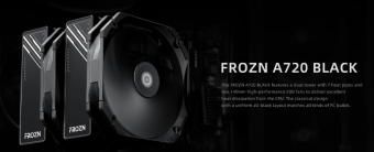 酷凛新品发布：FROZN A720 BLACK风冷散热器